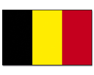 Talamex Gastlandflagge Größe 30x45 cm Belgien