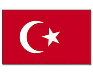 Lindemann Gastlandflagge Größe 30x45 cm Türkei DVTR30SB