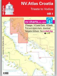 NV Charts Atlas Kroatien HR 1 - Trieste to Vodice 2024