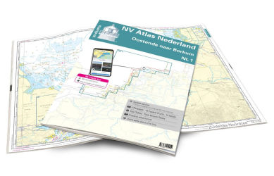 NNV Charts Atlas NL1 - Borkum naar Oostende 2024