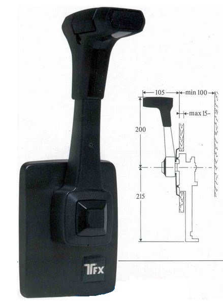 Teleflex Einhebelfernbedienung B80 Standard