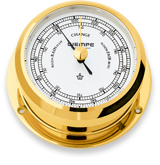 Wempe Pirat II Messing Barometer hPa/mm **ohne Originalverpackung** Wempe Pirat II Messing Barometer hPa/mm **ohne Originalverpackung**