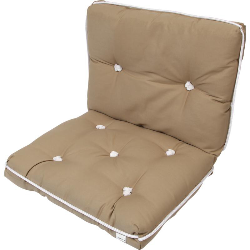 Sprenger Kapok Kissen Sitzkissen doppelt beige Sprenger Kapok Kissen Sitzkissen doppelt beige
