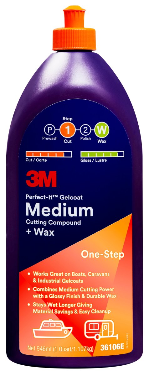 3M ™ Perfect-It™ Gelcoat Medium Cutting Compound + Wax 946 ml