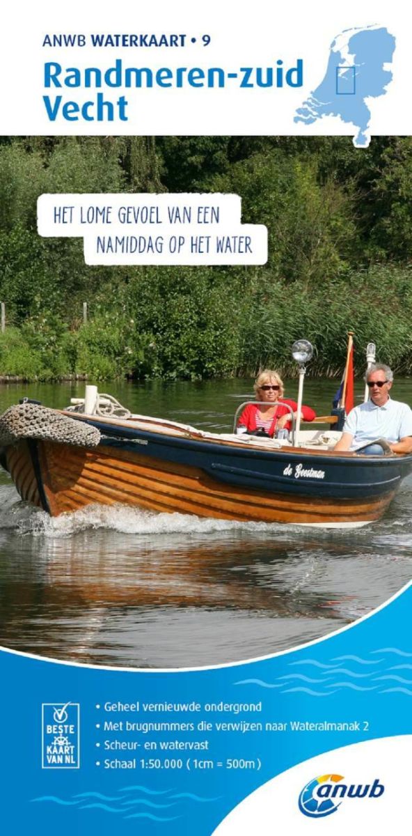 ANWB Waterkaart 9 Randmeren-zuid / Vecht ANWB Waterkaart 9 Randmeren-zuid / Vecht