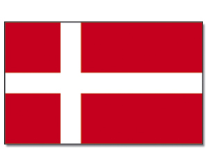 Talamex Gastlandflagge Größe 20x30 cm Dänemark