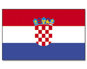 Talamex Gastlandflagge Größe 30x45 cm Kroatien