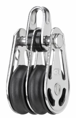 Sprenger Gleitlagerblock Edelstahl 6 mm 2 Rollen, Bügel Sprenger Gleitlagerblock Edelstahl 6 mm 2 Rollen, Bügel