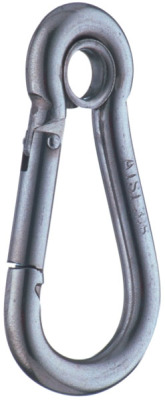 Sprenger Karabinerhaken mit Kausche 100 mm Sprenger Karabinerhaken mit Kausche 100 mm