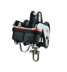 Sprenger Kugellagerblock 10 mm Großschotblock, 3 Rollen, Wirbel *Restposten* 35271 791 55