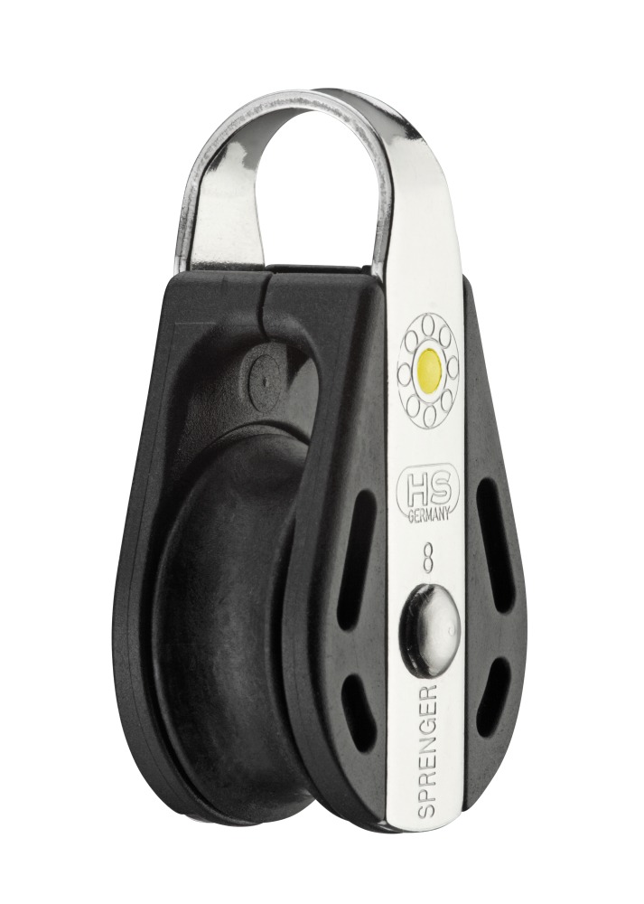 Sprenger S-Block 1 Rolle Bügel Gleitlager 8 mm Sprenger S-Block 1 Rolle Bügel Gleitlager 8 mm