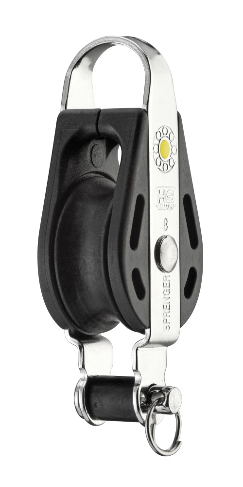 Sprenger S-Block 1 Rolle Hundsfott Bügel Gleitlager 8 mm Sprenger S-Block 1 Rolle Hundsfott Bügel Gleitlager 8 mm