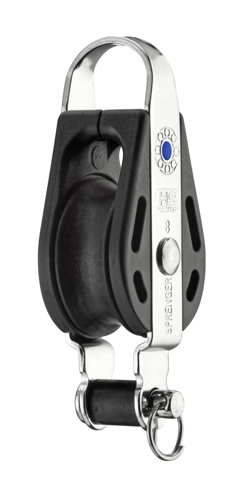 Sprenger S-Block 1 Rolle Hundsfott Bügel Nadellager 8 mm Sprenger S-Block 1 Rolle Hundsfott Bügel Nadellager 8 mm