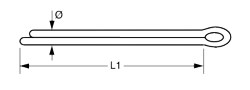 Lindemann Splinte 10er Pack 2,0 x 12 mm