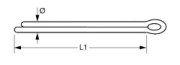 Lindemann Splinte 10er Pack 4,0 x 50 mm