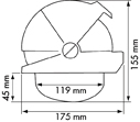 Plastimo Marine Kompass OFFSHORE 135 Weiss Flache Rose Schwarz