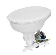 Rheinstrom Toilette Y8 24V groß mit Haube u. Wandtaster