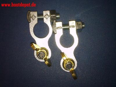 Allpa Batterie-Polklemmen-Set mit Flügelmuttern Allpa Batterie-Polklemmen-Set mit Flügelmuttern