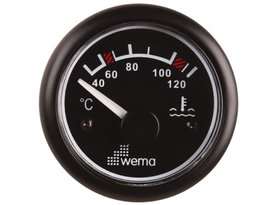 Wema Anzeige Wassertemperatur schwarz Wema Anzeige Wassertemperatur schwarz