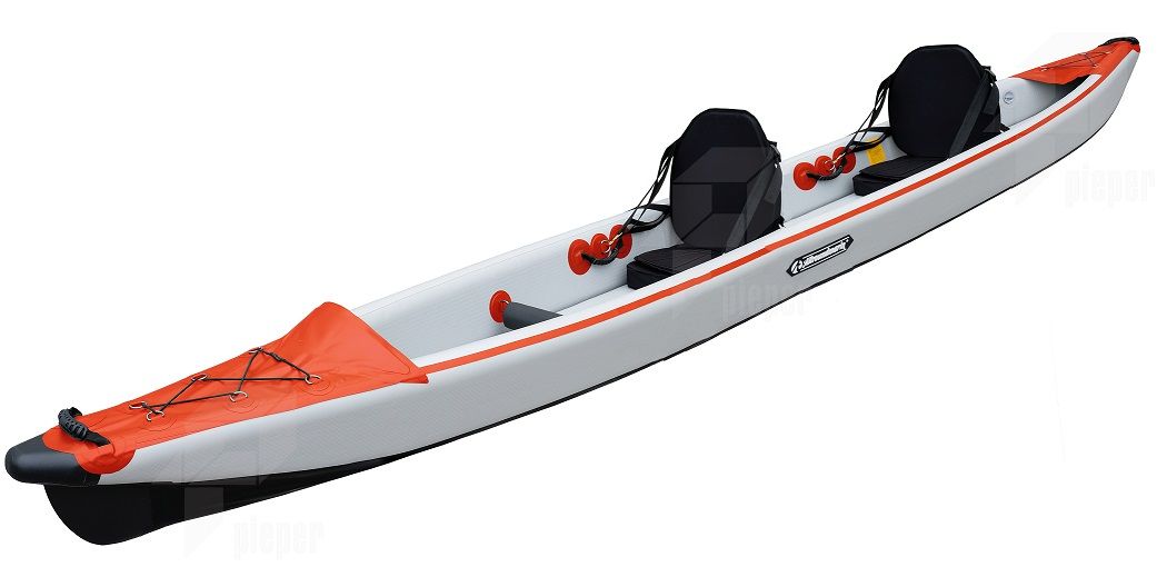 Allroundmarin Hartluftkajak Force L - Doppel-Kajak - Rot/Grau *Aktion*