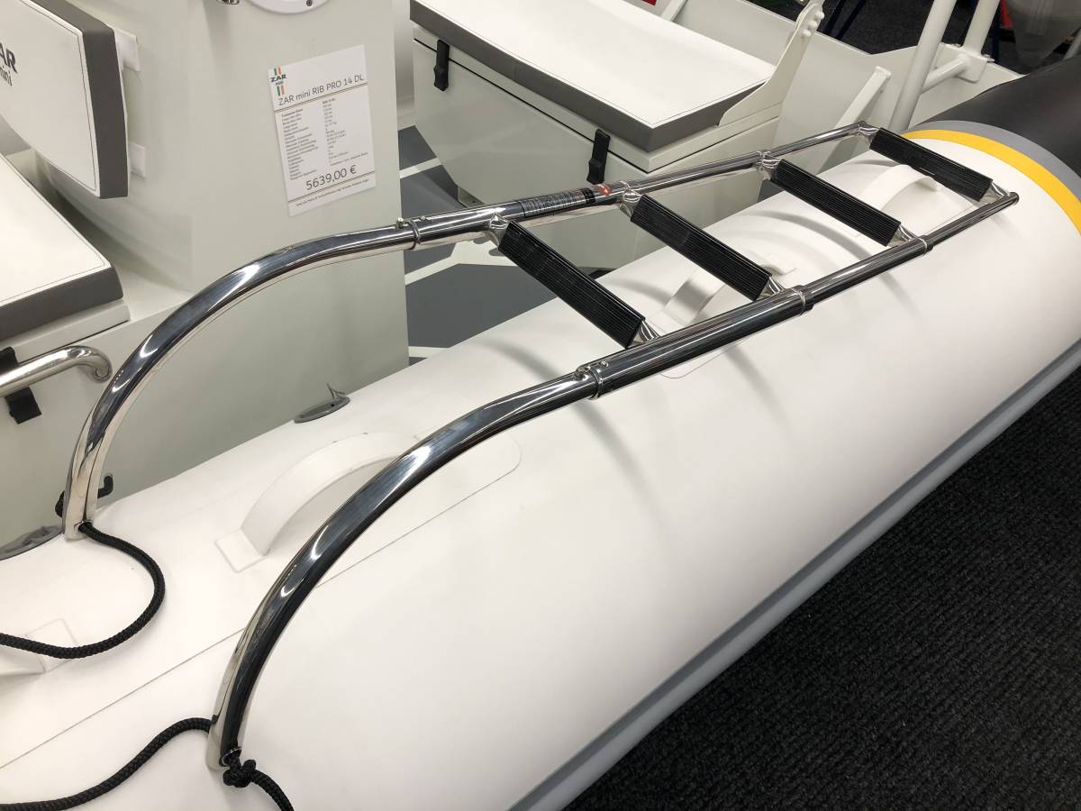 Allpa Schlauchbootleiter Edelstahl teleskopierbar 