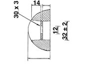 Rumpf-Anode aufschraubar Zink 320x65x35mm