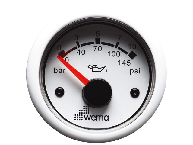 wema Öldruckanzeige 10/145 bar/psi