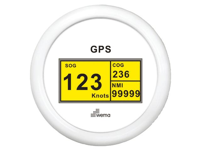 Wema GPS-Speedometer-Digital weiß Wema GPS-Speedometer-Digital weiß