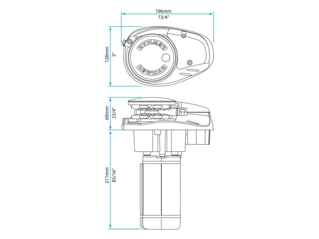 Lewmar Ankerwinde V700 Kettenspill 6mm 320W