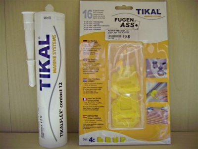 TIKAL Fugen Ass für flexible Dichtstoffe Set 5 Stück