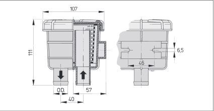 Vetus Marine Kühlwasserfilter FTR140/13