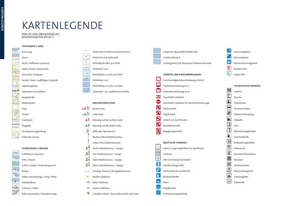 Kartenwerft BINNENKARTEN ATLAS 3 Berlin und Brandenburg 