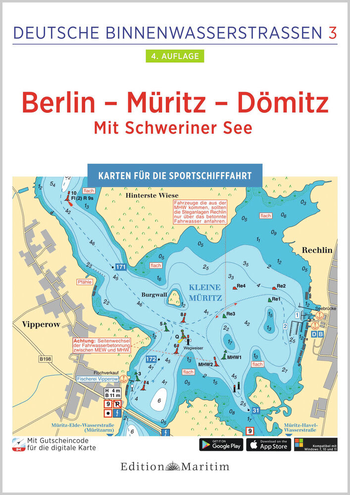 Delius Klasing Deutsche Binnenwasserstrassen 3 Berlin - Müritz - Dömitz / Mit Schweriner See