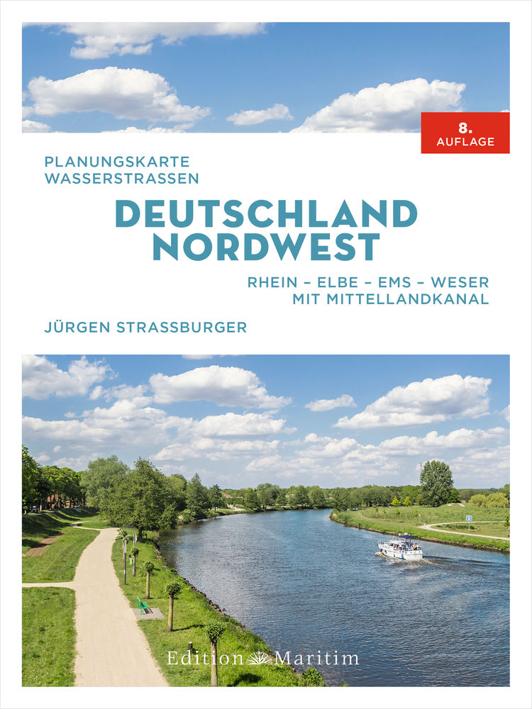 Delius Klasing Planungskarte Wasserstraßen Deutschland Nordwest 