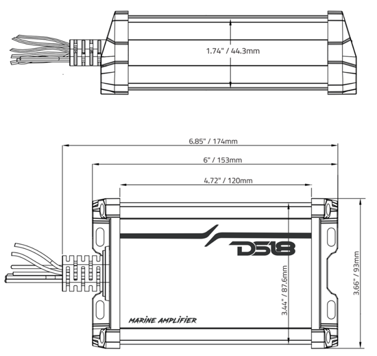 DS18 Verstärker MP.4A 4-Kanal