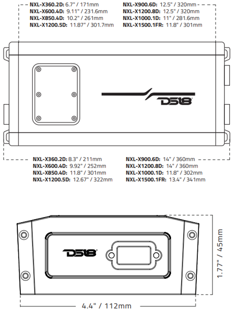 DS18 Verstärker NXL-X900.6D 6-Kanal