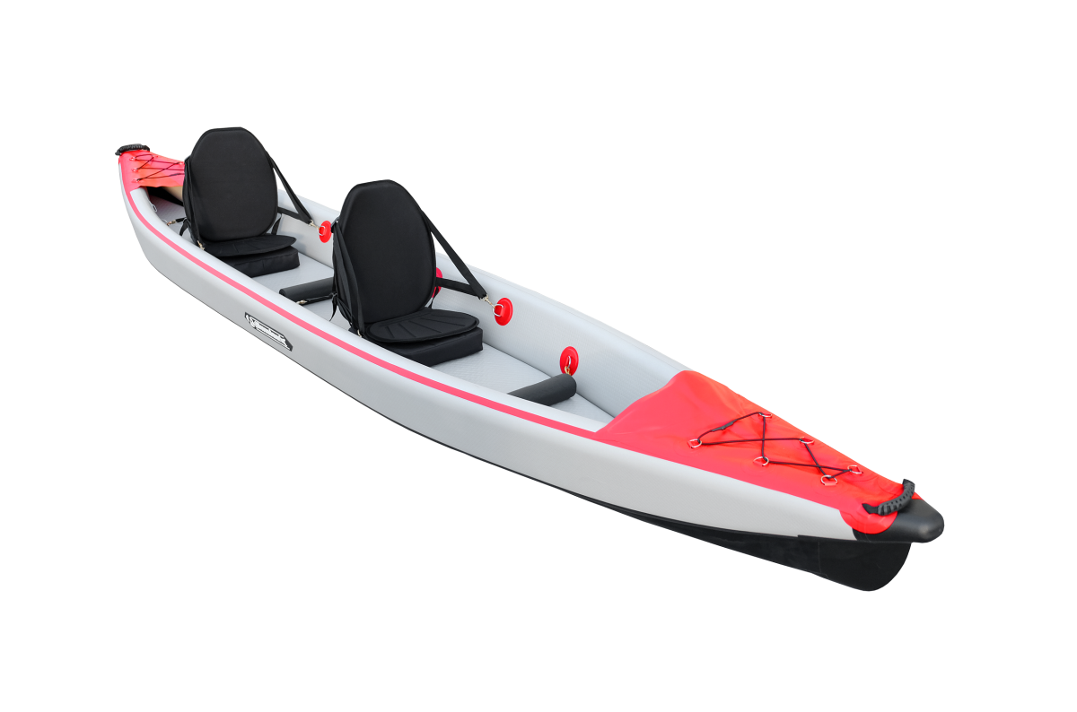 Allroundmarin Hartluftkajak Force L - Doppel-Kajak - Rot/Grau *Aktion*