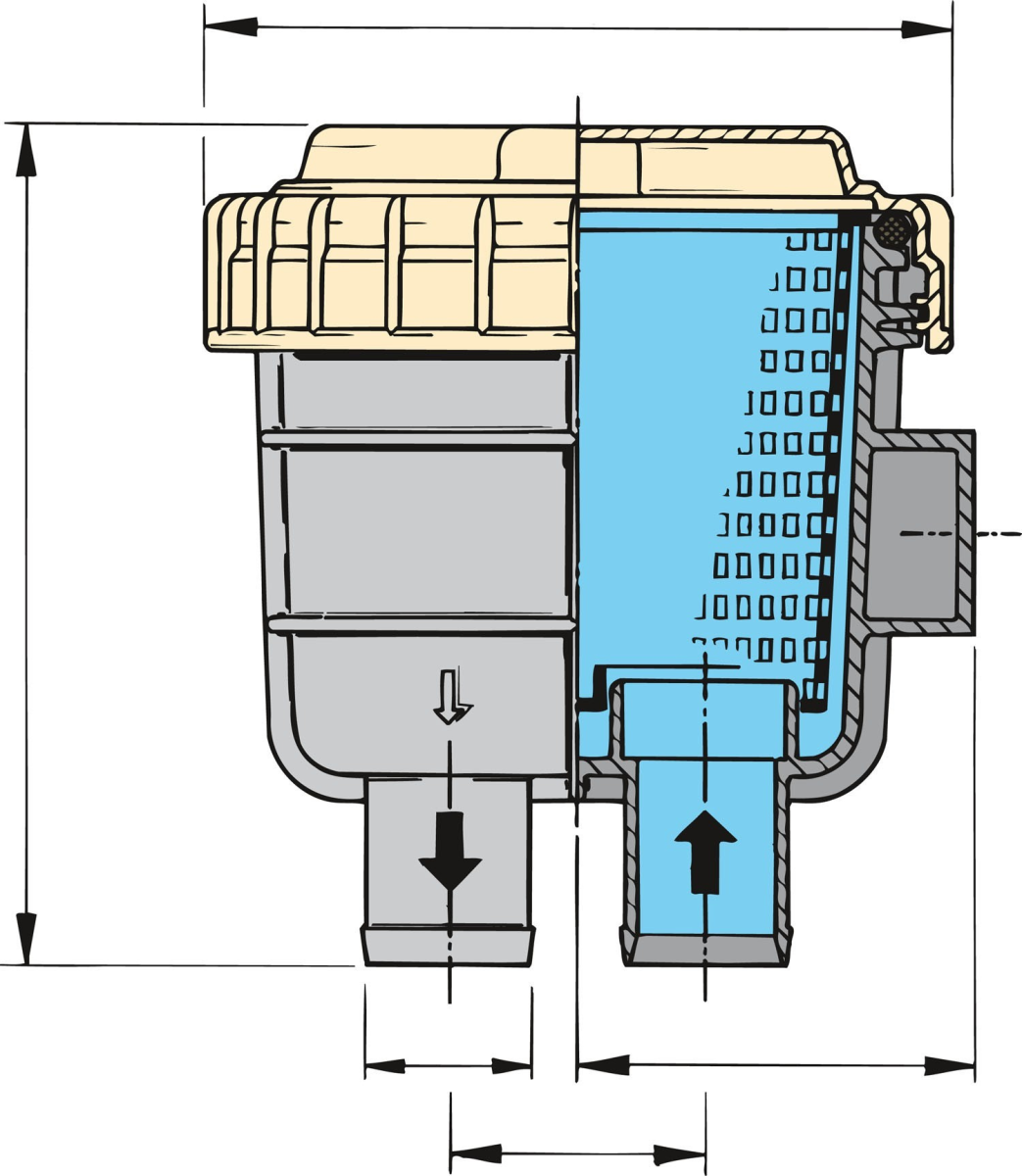 Vetus Marine Kühlwasserfilter FTR140/13