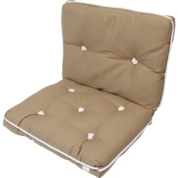 Sprenger Kapok Kissen Sitzkissen doppelt beige 39010 301 00
