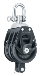 Harken Element Block 45 mm dreifach mit Wirbel und Hundsfott 6241