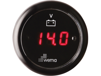 Wema Anzeige Voltmeter LED schwarz 21352012