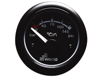 wema Öldruckanzeige 10/145 bar/psi