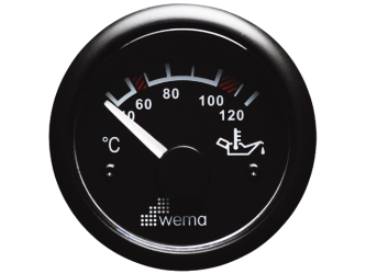 Wema Anzeige Öltemperatur schwarz 21352006