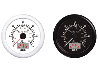 Wema GPS-Speedometer Analog weiß 15kn/27km 21352115
