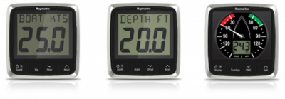 Raymarine i50 & i60 Wind Log Echolot Paket 3x Instrument & Geber P120,P19 & Masteinheit kurzer Arm E70153