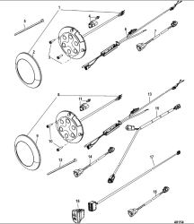 Quicksilver Mercury Moving Prop Alert - 2 Lampen Rund