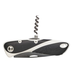 Wichard AQUATERRA Messer mit glatter Klinge und Korkenzieher schwarz SR10153