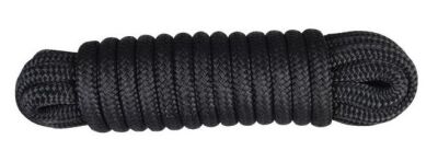 Talamex Festmacher PES geflochten mit Augspleiß+Takling schwarz 14mm 15m