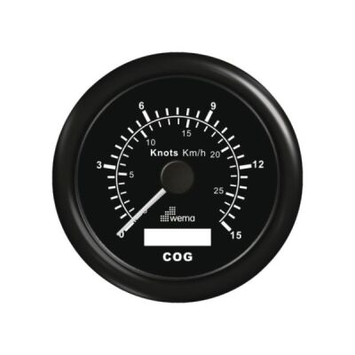 Wema GPS-Speedometer Analog schwarz 15kn/27km 21352114