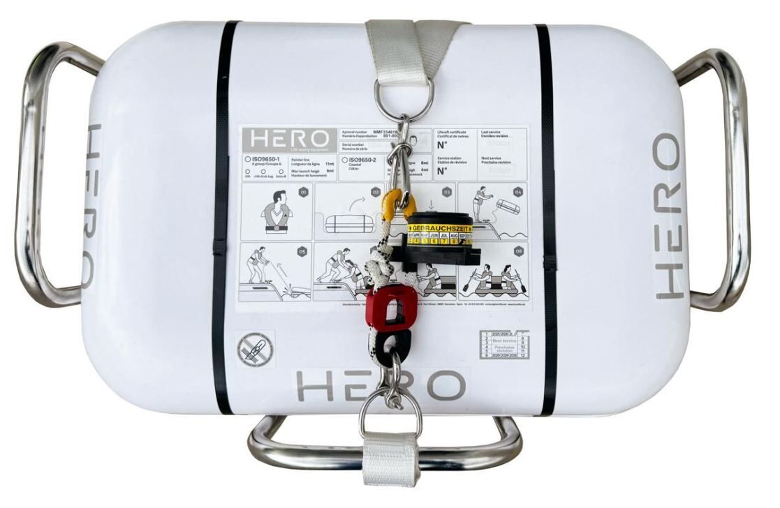 Hero Universal-Halterung Rettungsinsel 4P - 12P Edelstahl